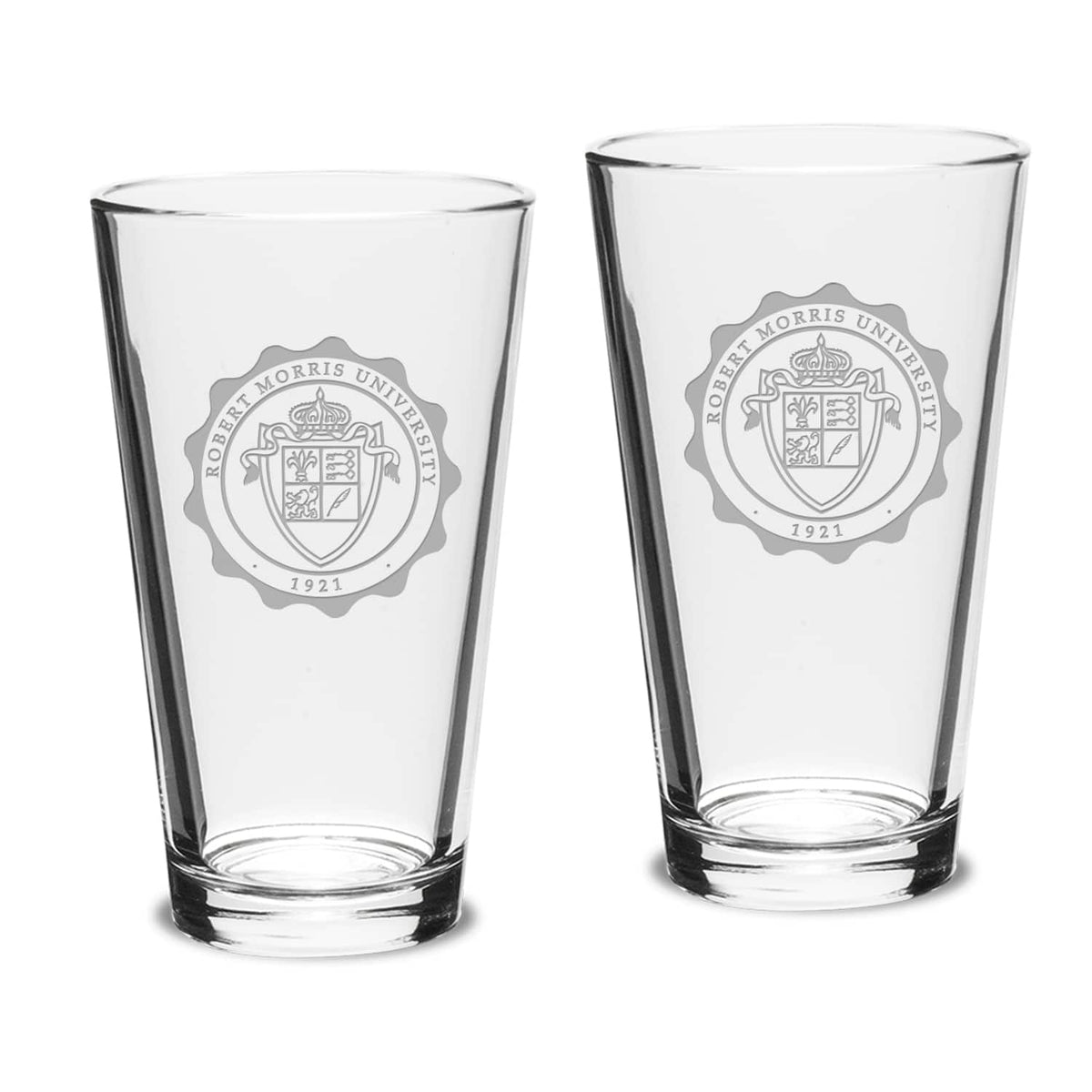Jardine - Robert Morris Colonials 16oz. 2-Piece Classic Pub Glass Set - Multicolor