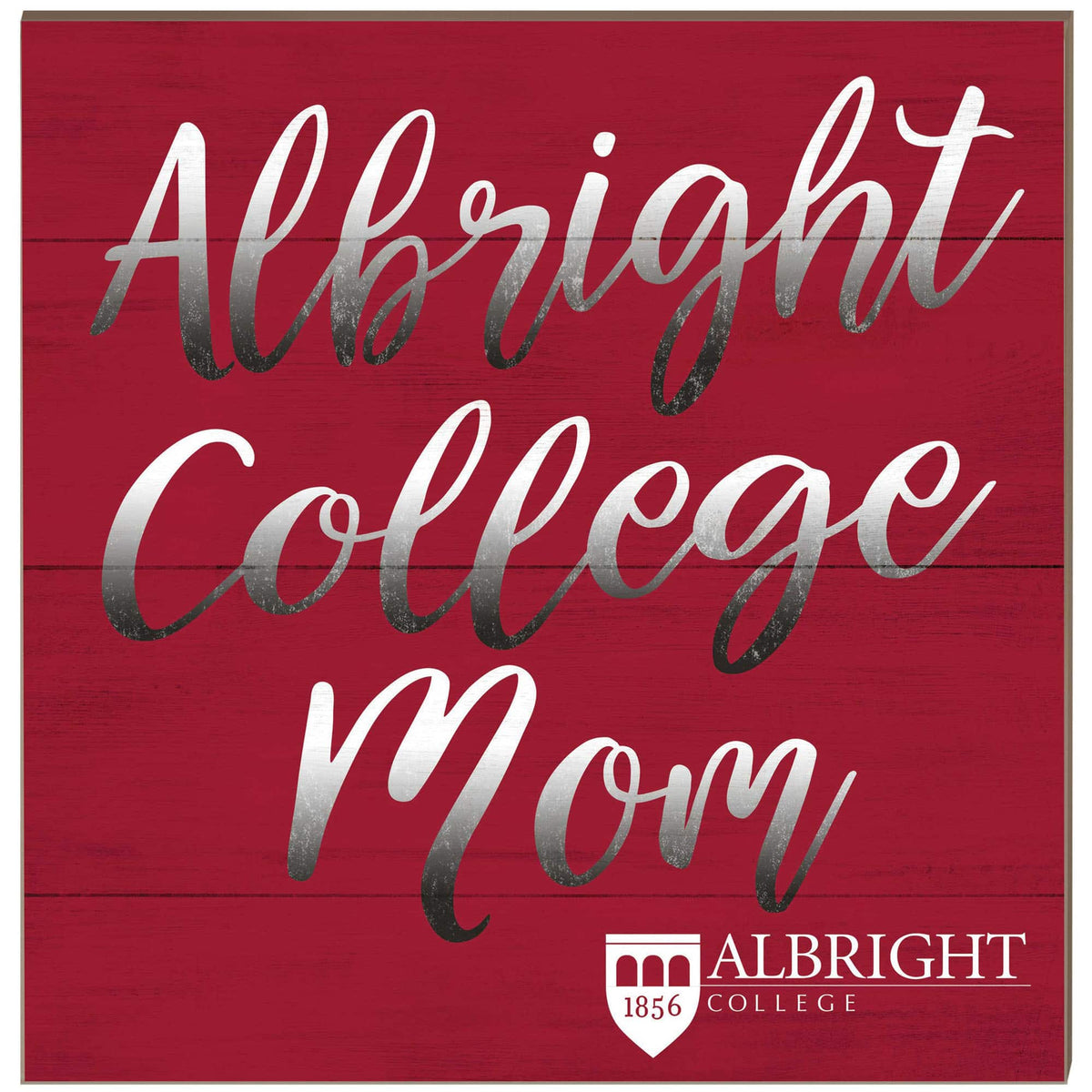 Jardine - Albright Lions 10'' x 10'' Mom Plaque - Red