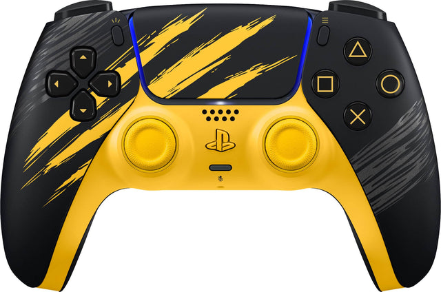 Front. Sony Interactive Entertainment - DualSense Wireless Controller for PS5, PC, Mac & Mobile - Marvel’s Wolverine Battle Yellow Limited Edition - Yellow.
