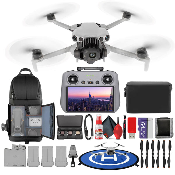 Bundle - DJI - Mini 5 Pro Drone w RC 2 Remote 64GB Memory Card - Fly More Combo