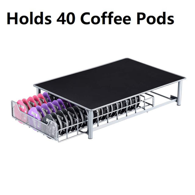 Holds 40 Coffee Pods