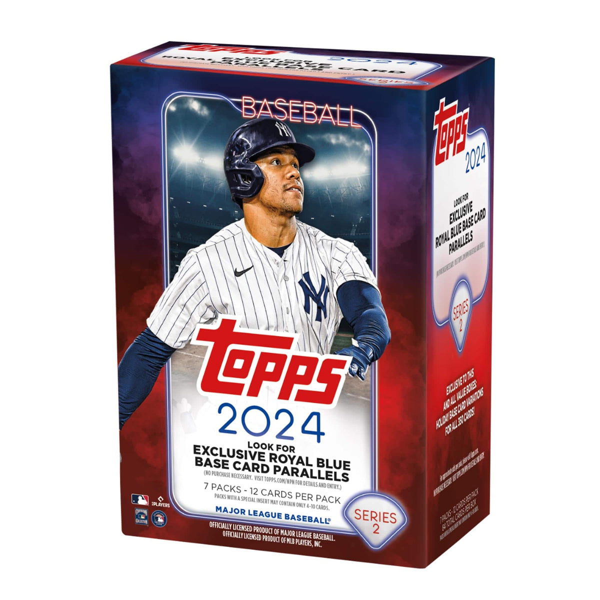 MLB 2024 Topps Baseball Series 2 Value Box | 7 Packs Per Box - Red