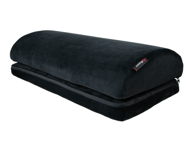 Front. Arozzi - Velvet Memory Foam Footrest - Black.