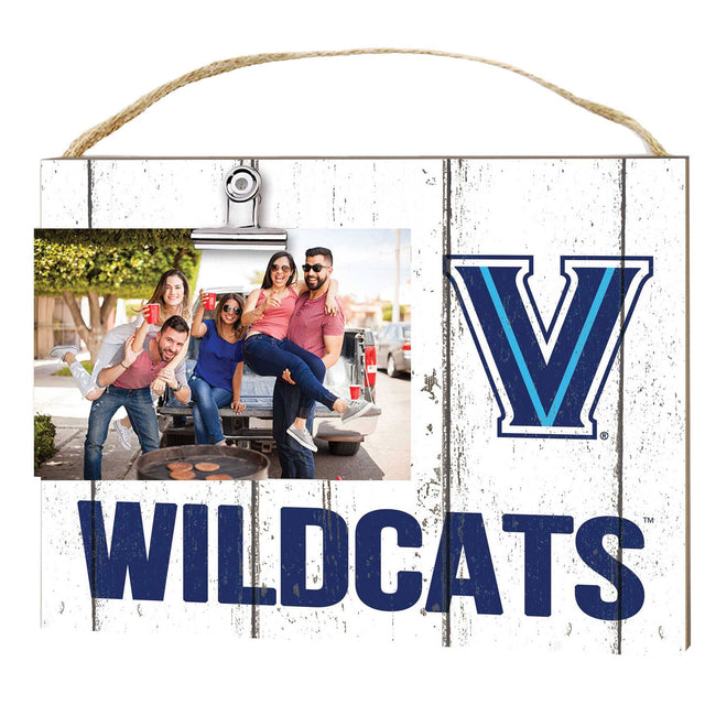 Front. Jardine - Villanova Wildcats 8" x 10" Weathered Clip It Frame - White.