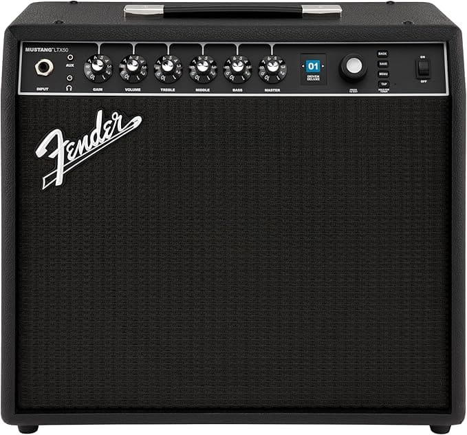 Fender - Mustang LTX50 50-Watt 1x12 Modeling Guitar Combo Amp - Black