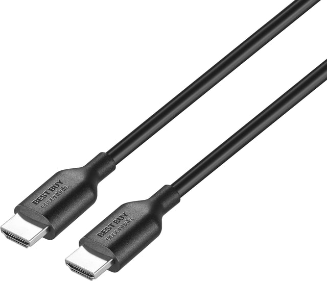 Front. Best Buy essentials™ - 6' 4K Ultra HD HDMI Cable - Black.