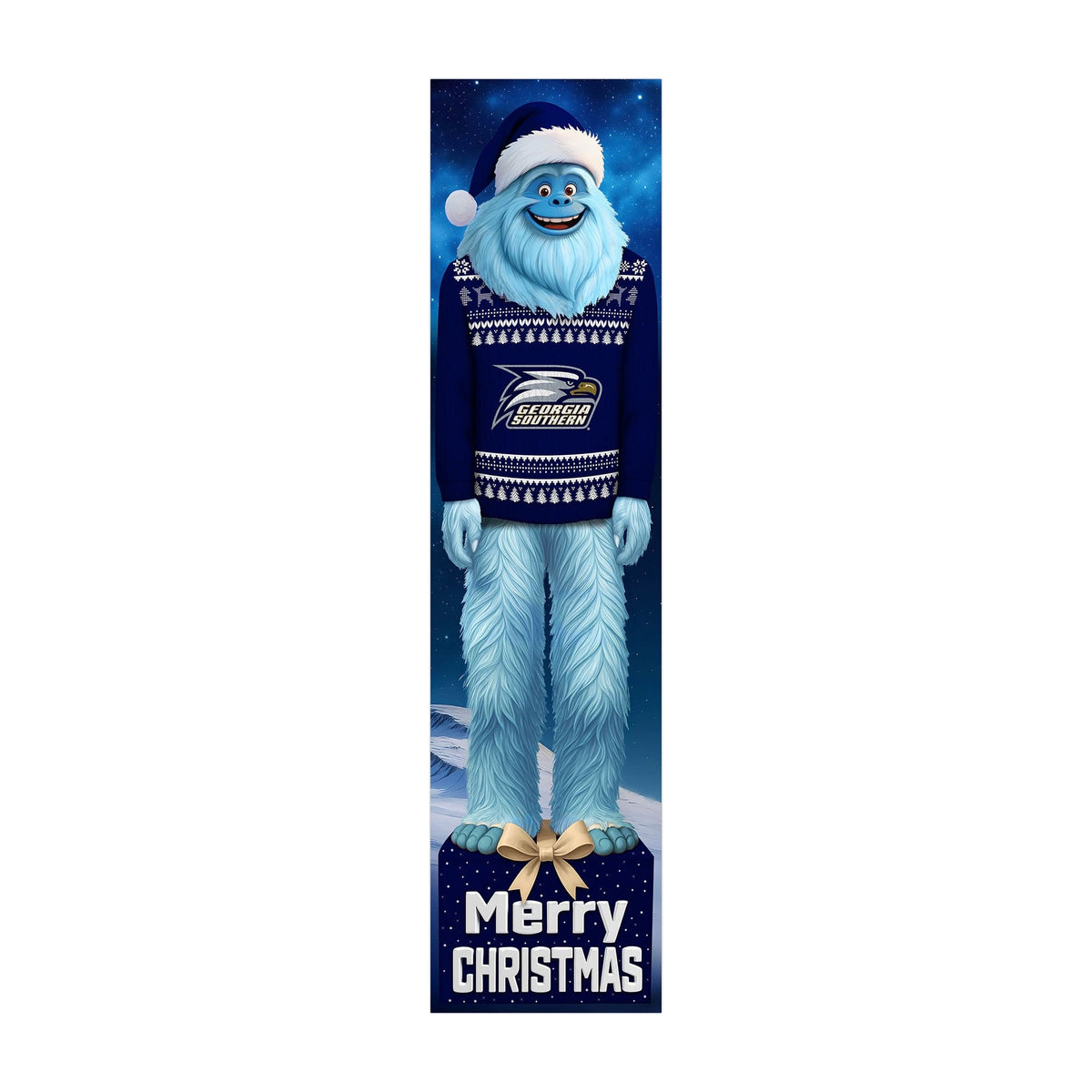 Fan Creations - Georgia Southern Eagles 48" Yeti Christmas Leaner - Multicolor