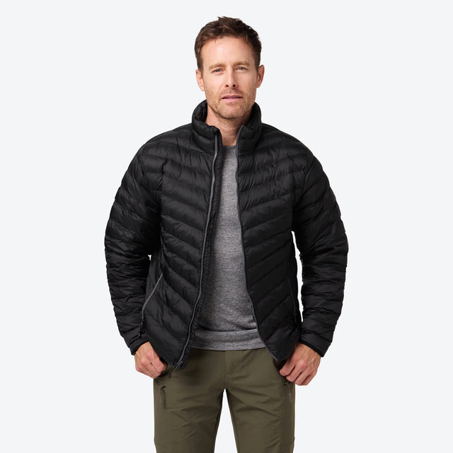 Front. Mobile Warming - Men's Backcountry Xtera Heated Jacket - Black.