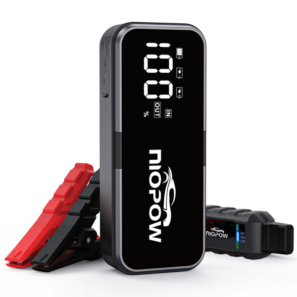 NIOPOW - Car Jump Starter 5000A 28800mAh 12V Power Bank LCD LED Light USB Fast Charge