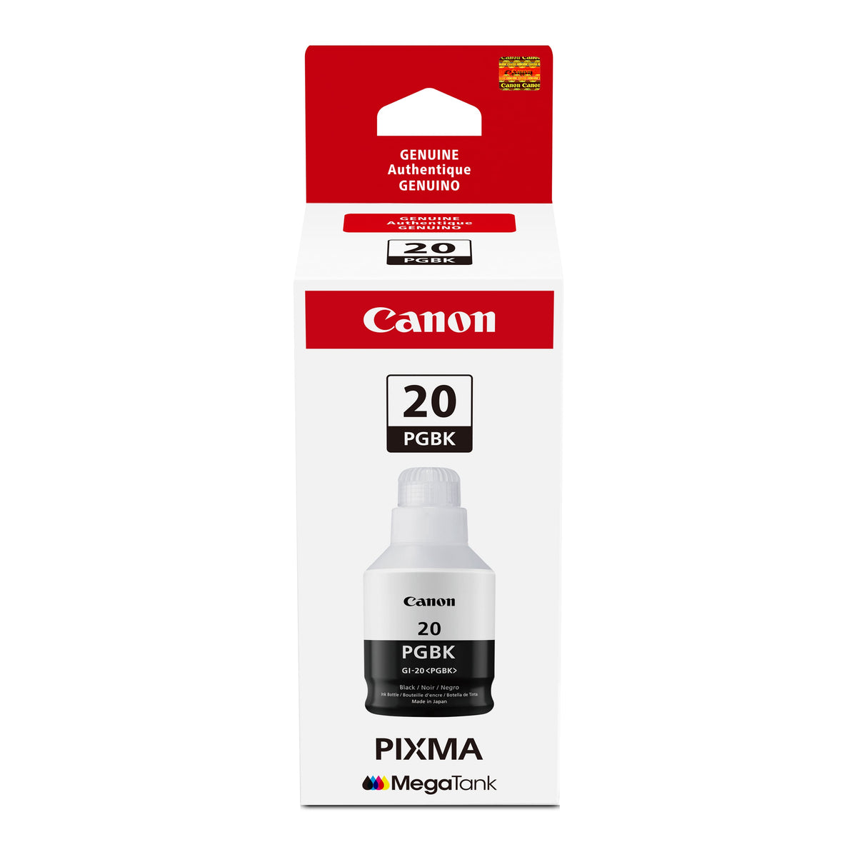 Canon - MegaTank GI-20 Ink Bottle - Pigment Black