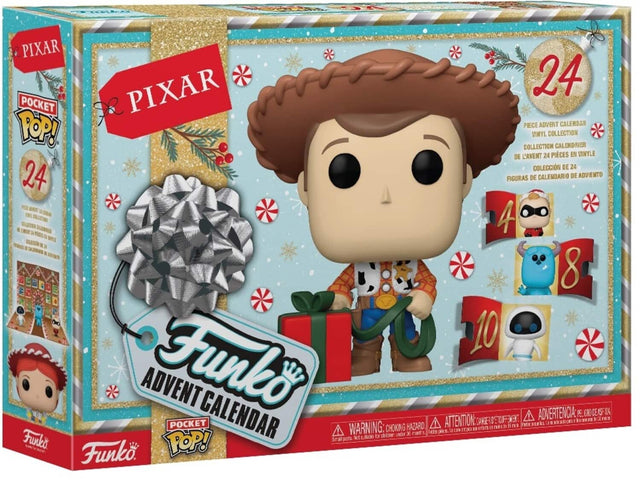 PIXAR PIXAR 24 POCKET PIECE ADVENT CALENDAR POP! COLLECTION VINYL COLLECTION CALENDRIER DE L'AVENT 24 PIÈCES EN VINYLE COLECCIÓN DE 24 PIECES DE CALEMDARIO DE ADVIENTO FIGURAS N E E OM 4 STEN L  a X a 3 8 10 ADVENT Funko CALENDAR w ADVERTENCIA: PECRO DE ASF 14 ATTENTION: DANGER CHOKING HAZARD WARNING: CHOKING HAZARD.