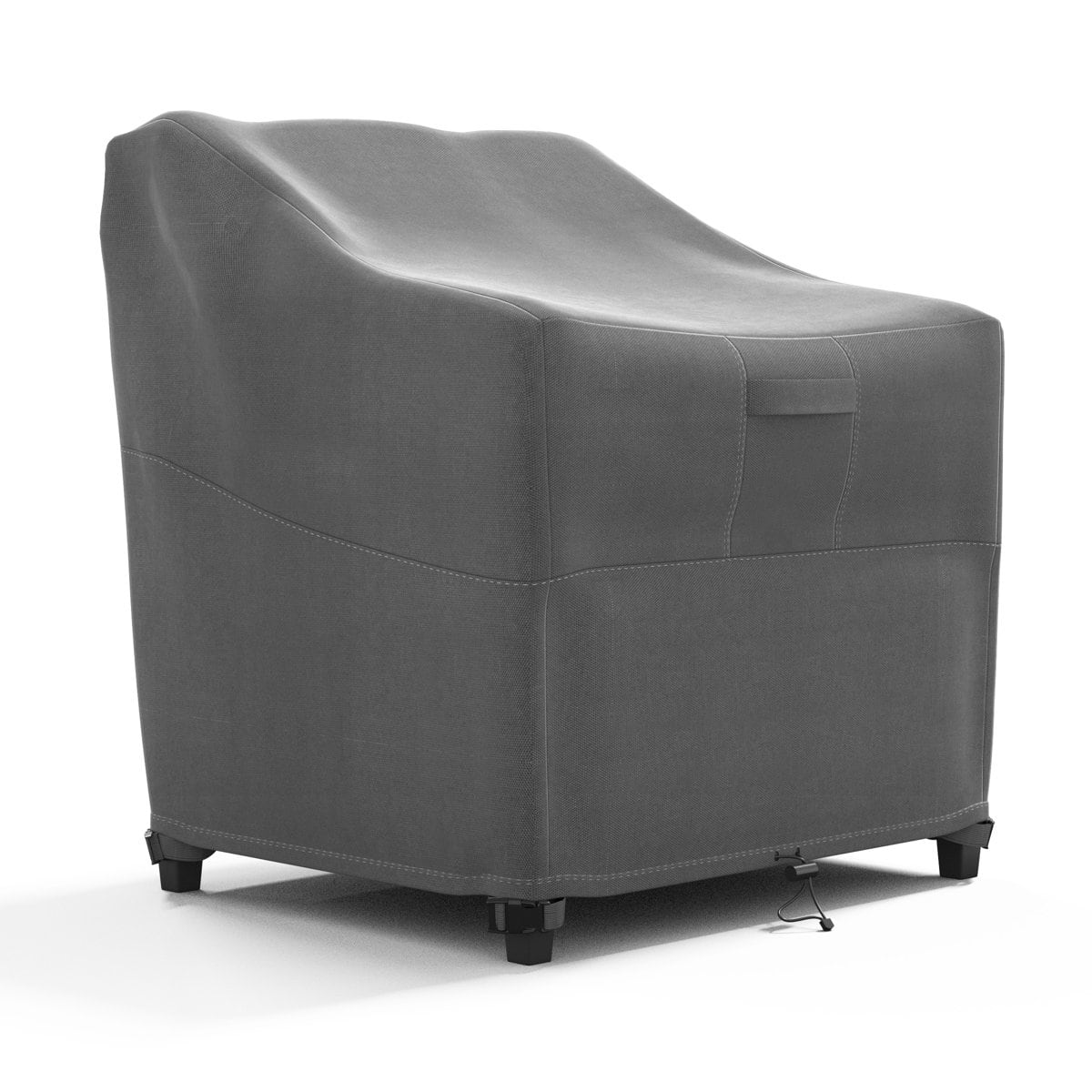 KHOMO GEAR - Heavy-Duty Patio Chair Cover, Waterproof Outdoor Furniture Protector, Fade & Weather Resistant – Grey (Standard Size) - Gray