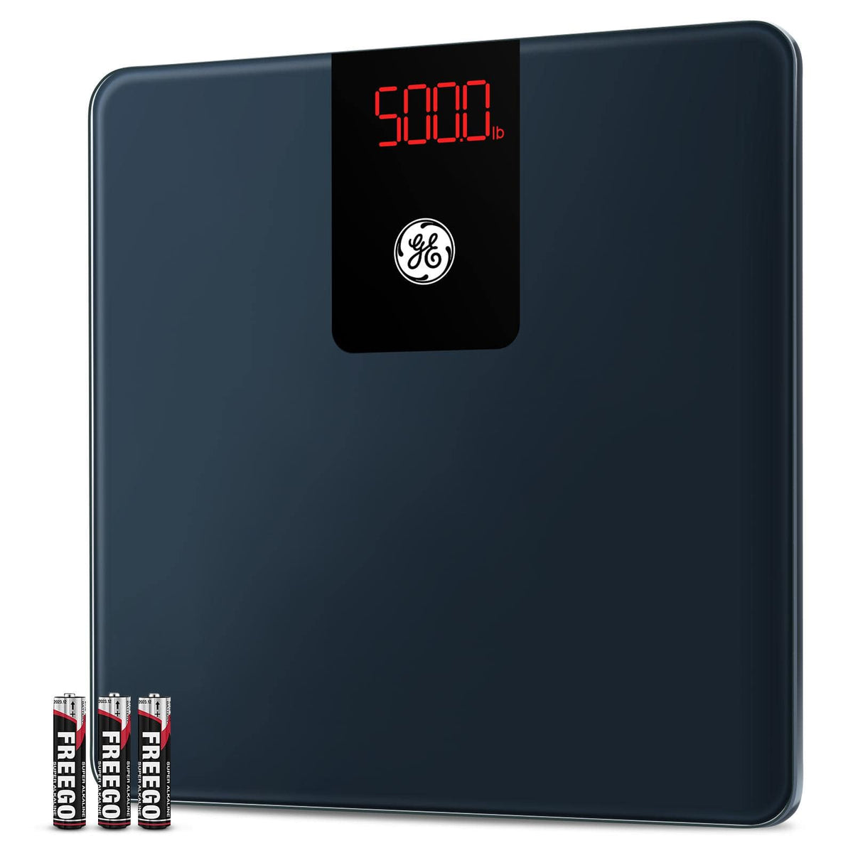 GE - Bluetooth Body Weight Scale, 500lb Digital Bathroom Scale with BMI, Accurate Electronic Weighing Device - Black
