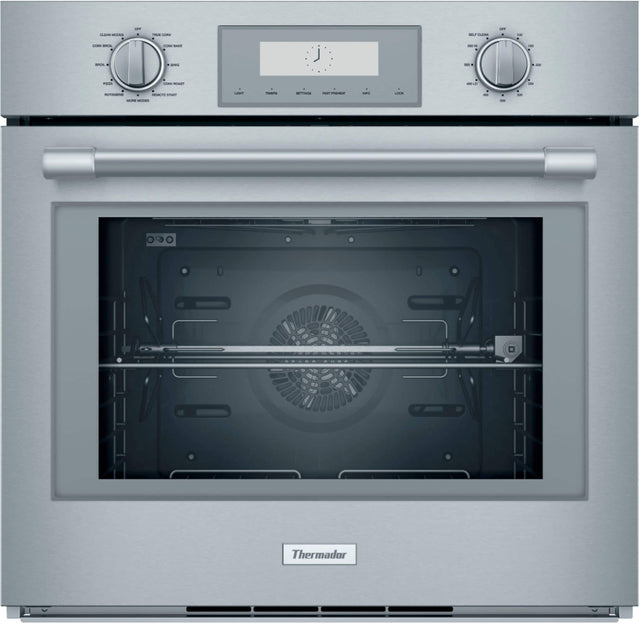 Front. Thermador - Professional Series 30" Built-In Single Electric Convection Wall Oven with Wifi - Stainless Steel.