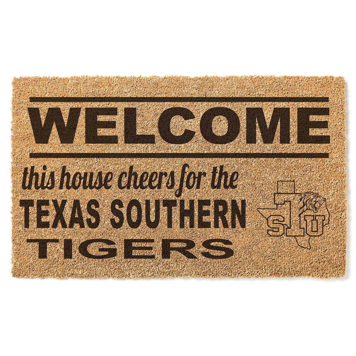 Jardine - Texas Southern Tigers 18" x 30" Welcome Doormat - Brown