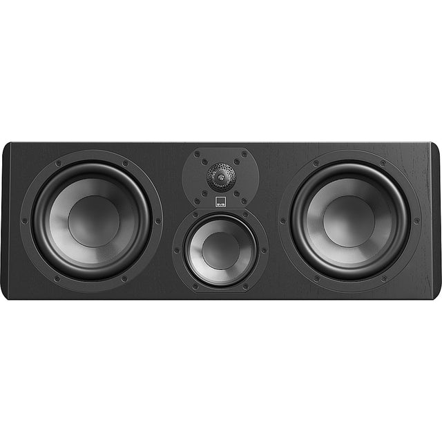 Front. SVS - Ultra Evolution Center 3-Way Speaker (Each) - Black Oak Veneer.
