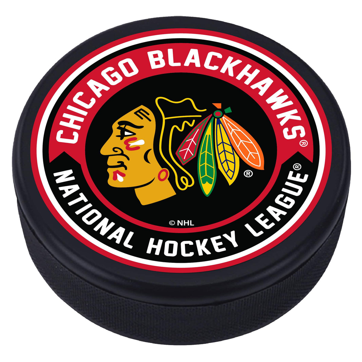 Mustang Drinkware - Chicago Blackhawks Arrow Hockey Puck - Multicolor