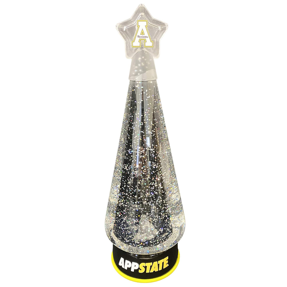 Santa's Workshop - Appalachian State Mountaineers 12" Tree Globe - Yellow