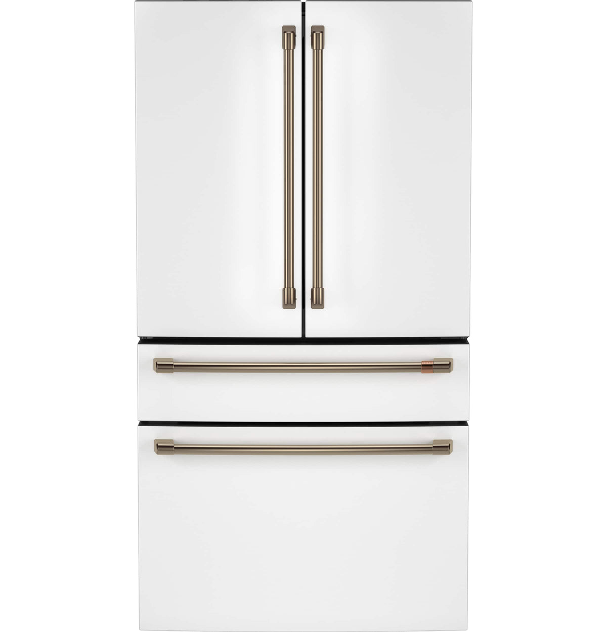 Café - 36 in. Wide 23.2 Cu. Ft. 4-Door French Door Counter-Depth Smart Refrigerator with Dual Dispense AutoFill Pitcher - Matte White
