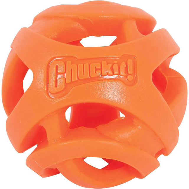 Front. ChuckIt! - Chuckit! Breathe Right Orange Ball Dog Toy 1 pk - Orange.