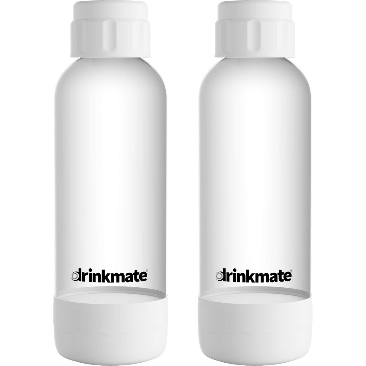 Drinkmate - .5 Liter Bottles - Twin Pack - Classic White