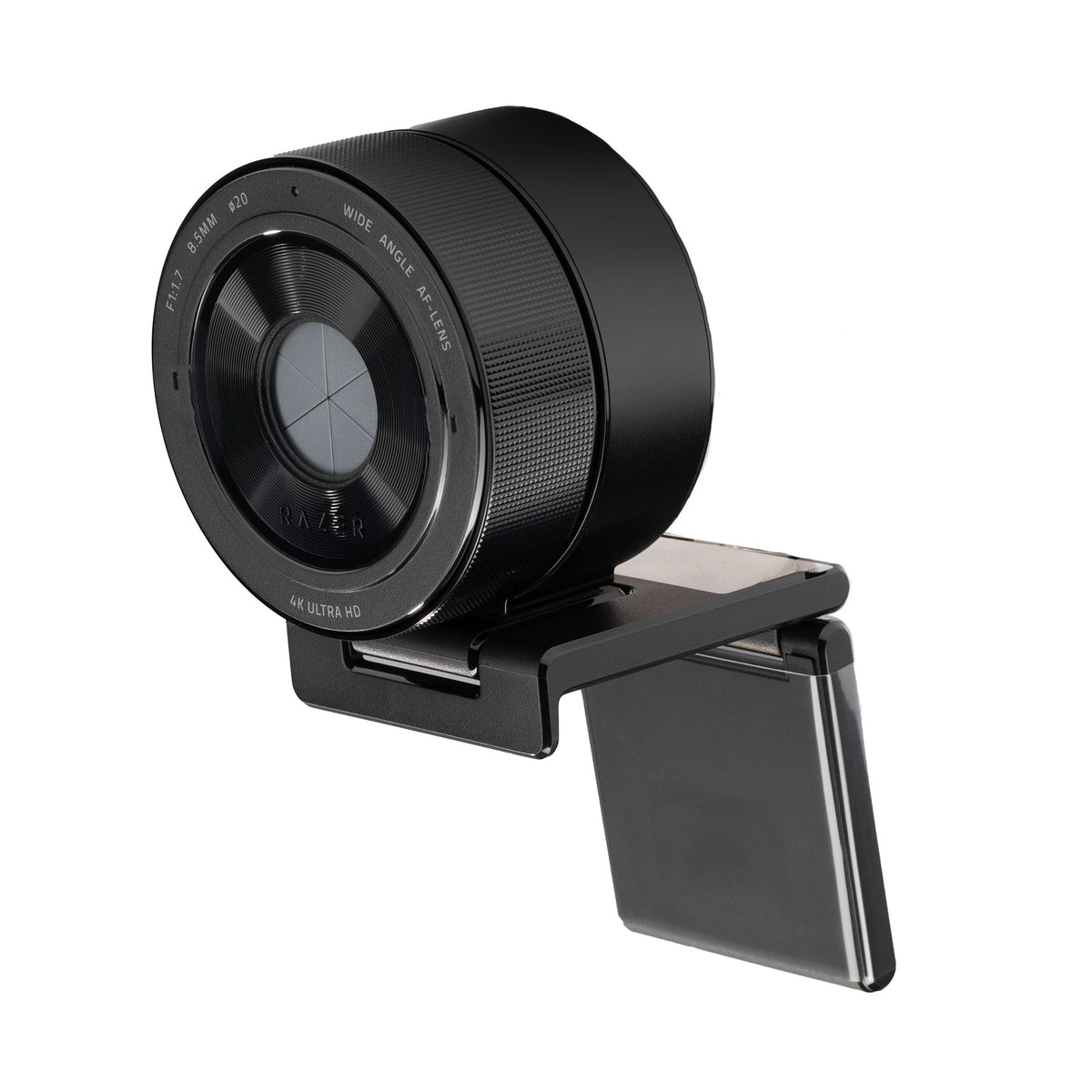 Razer - Kiyo Pro Ultra 4K Webcam, Large Sensor, Auto Light Correction, Built-in Mic & Shutter, Pro Grade Content Creation - Black