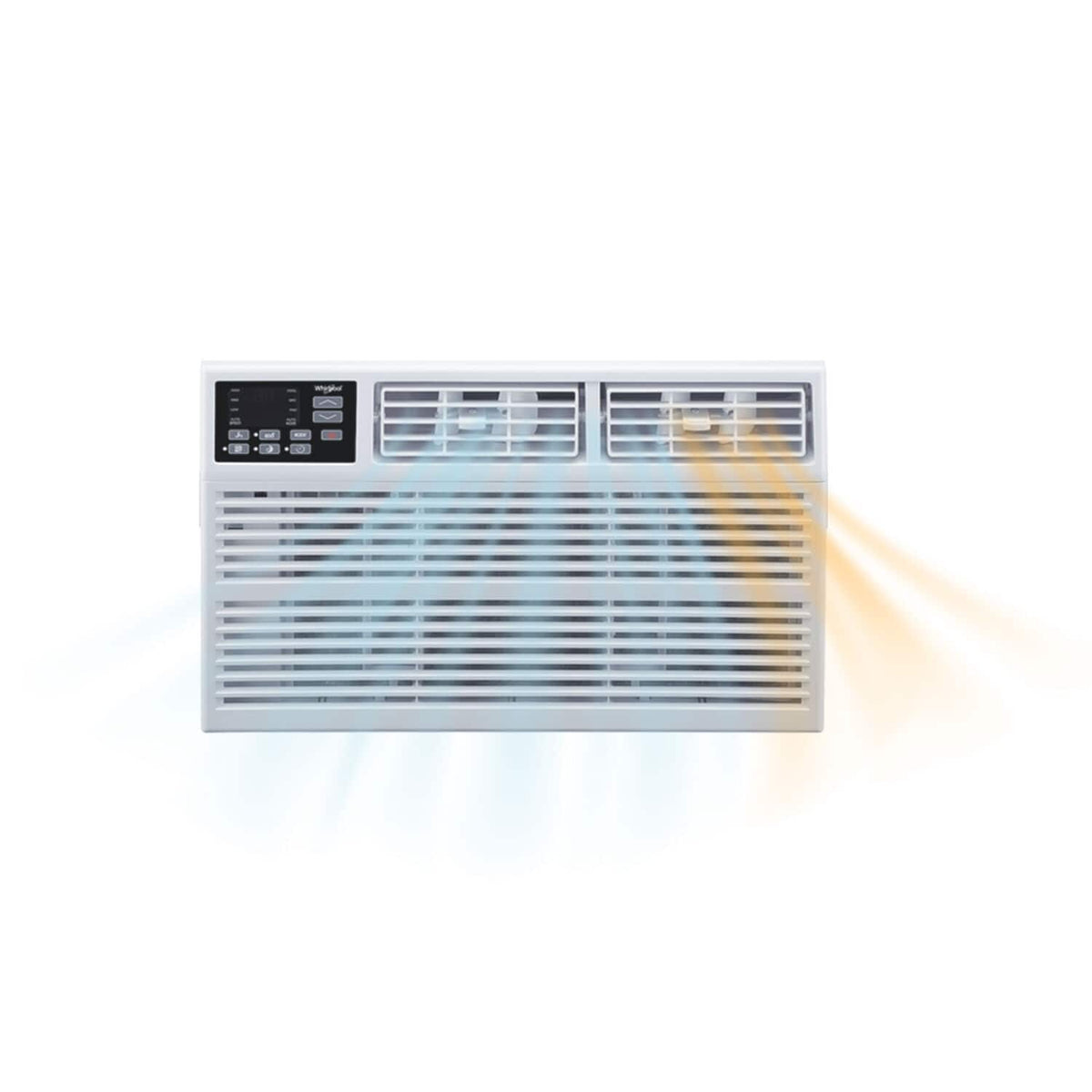 Whirlpool - 550 Sq. Ft. 12,000 BTU 230V Window Mounted Air Conditioner with Supplemental Heat - White