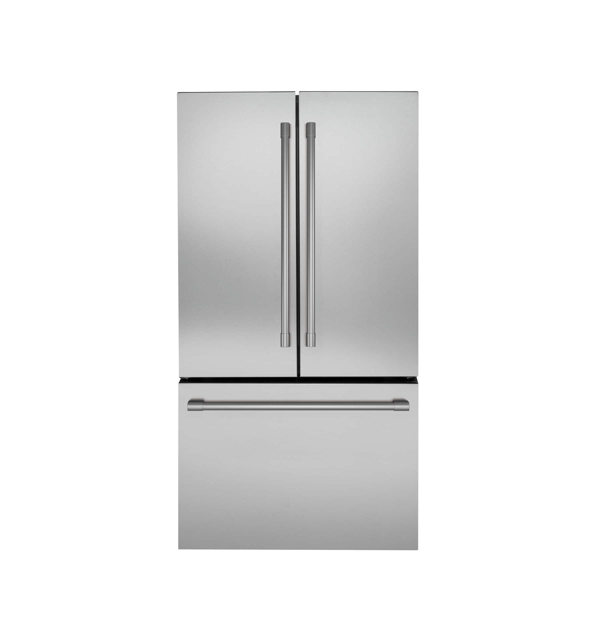 Monogram - 36 in. Wide 23.1 Cu. Ft. French Door Counter-Depth Smart Refrigerator with Showcase LED Lighting - Stainless Steel