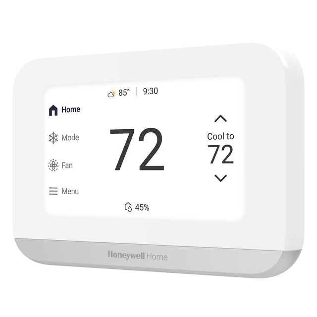 85° 9:30  
Home Mode Fan Menu  
72 Cool to 72  
45%  
Honeywell Home