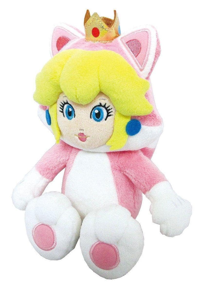 Little Buddy - Super Mario Cat Peach 10" Plush - Multicolor