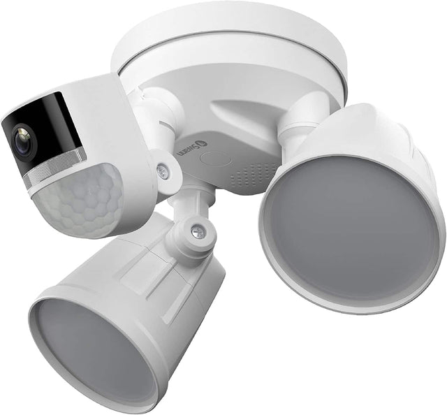 Front. Swann - Wi-Fi 4K Security Surveillance FloodLight Camera, Night Vision, Waterproof, Motion Activated, Heat Sensing, 2-Way Talk - White.