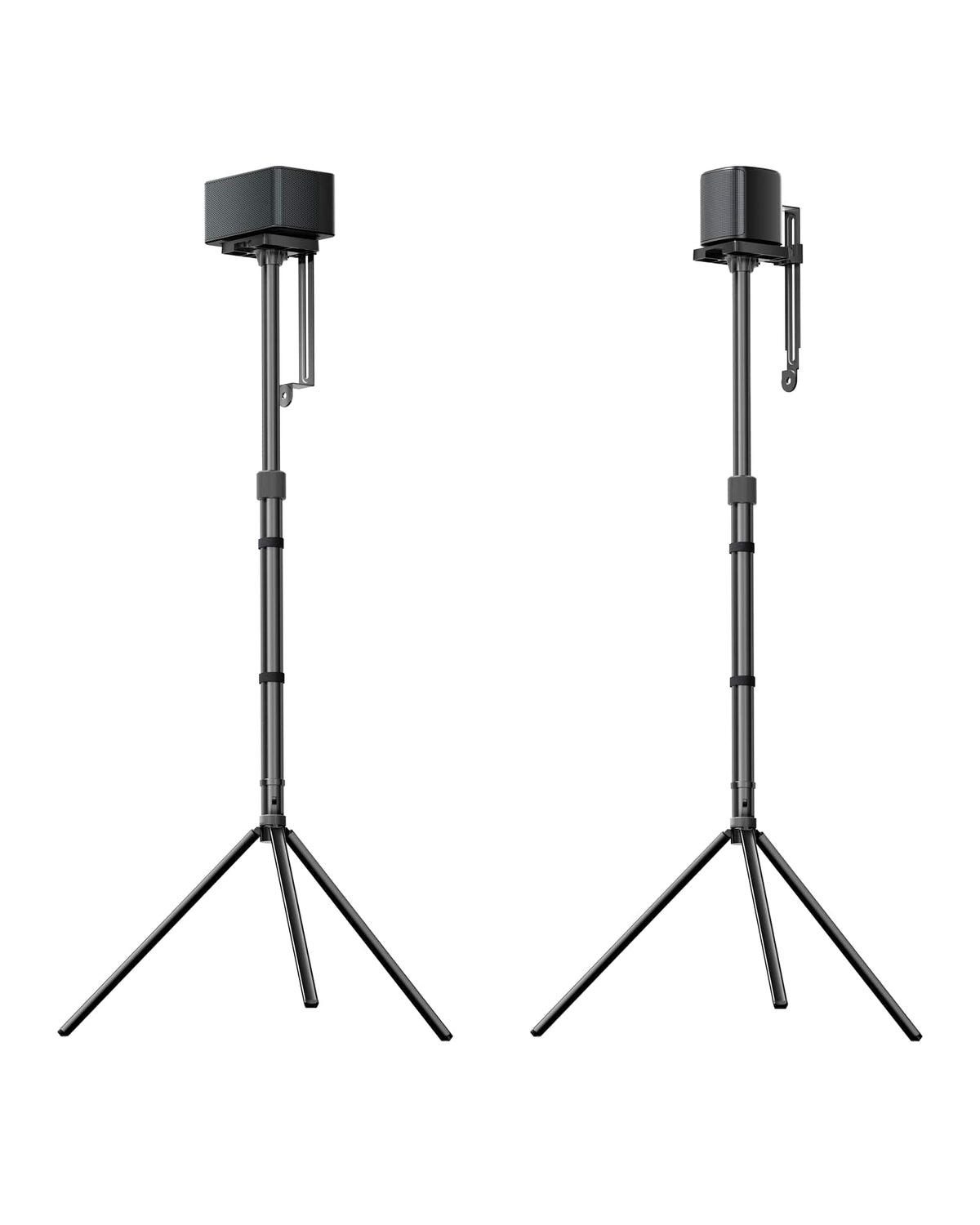 Ultimea - Steady 310 Adjustable Surround Speaker Stands, Compatible with Poseidon, Aura & Skywave Series, Height Adjustabl - Black