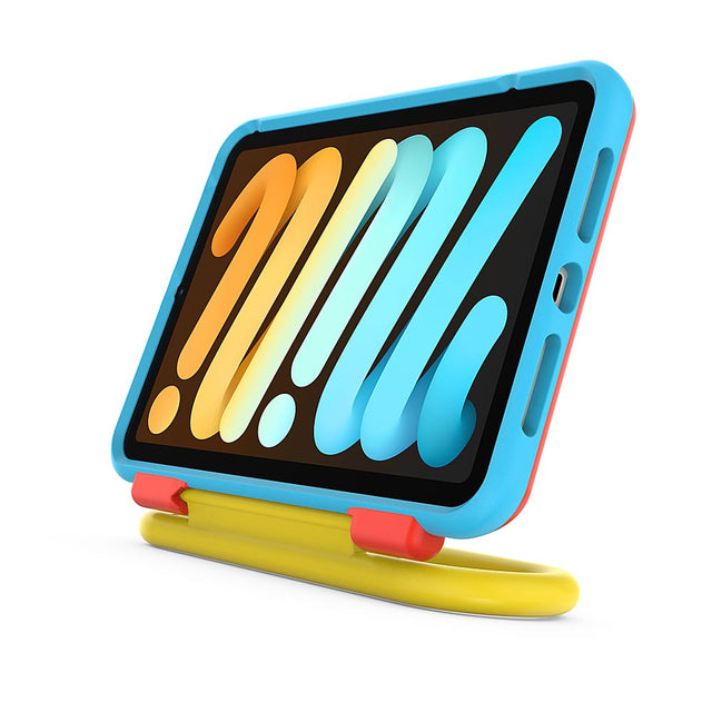 Front. OtterBox - Kids EasyClean Tablet Case with Screen Protector for Apple iPad mini (6th generation) - Hearts and Craft.