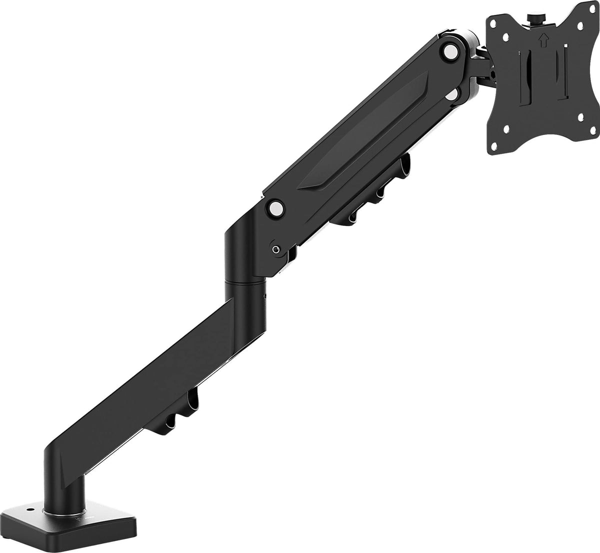 j5create - Ergonomic Monitor Desk Mount for Most 17”-32” Monitors - Black