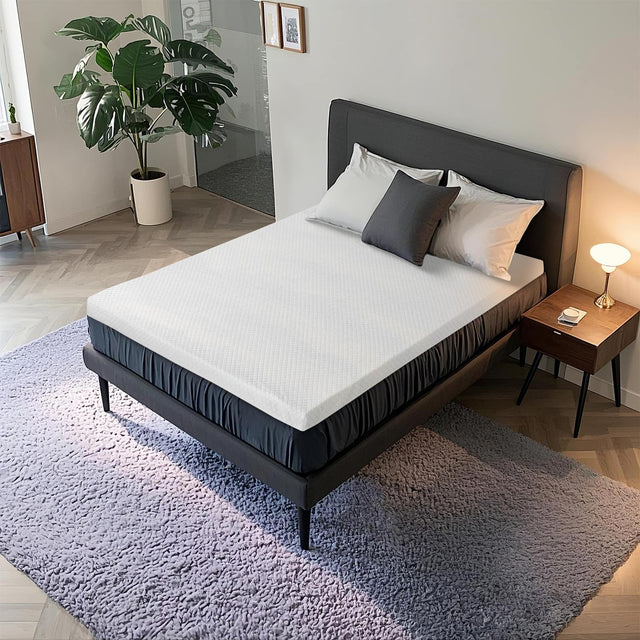 Front. Bestier - 4" EGO Cooling Gel AeroFusion Memory Foam Mattress Topper - Full.