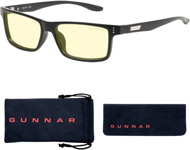 Front. GUNNAR - GUNNAR - Vertex  Computer Glasses with Blue Light Reduction , Amber Lenses - Onyx.