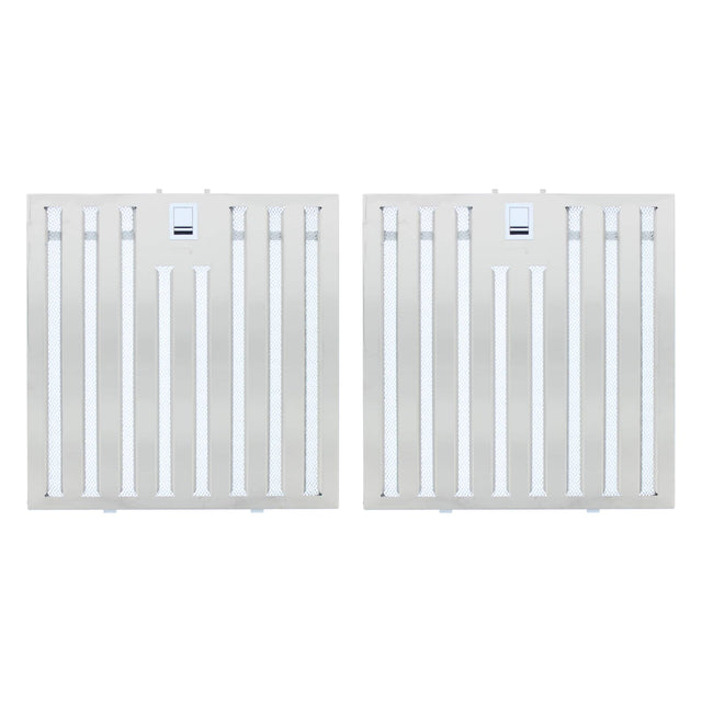 Front. Zephyr - Hybrid Baffle Filter Kit for Range Hoods - Stainless Steel.