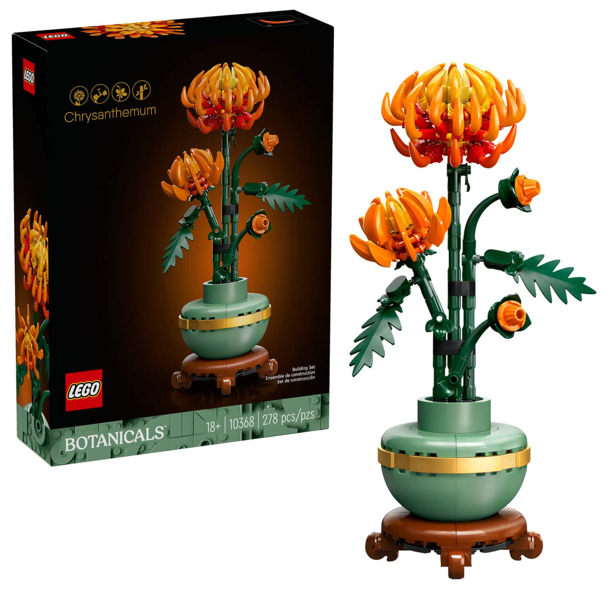 LEGO - Icons Chrysanthemum Flower Décor Building Set 10368
