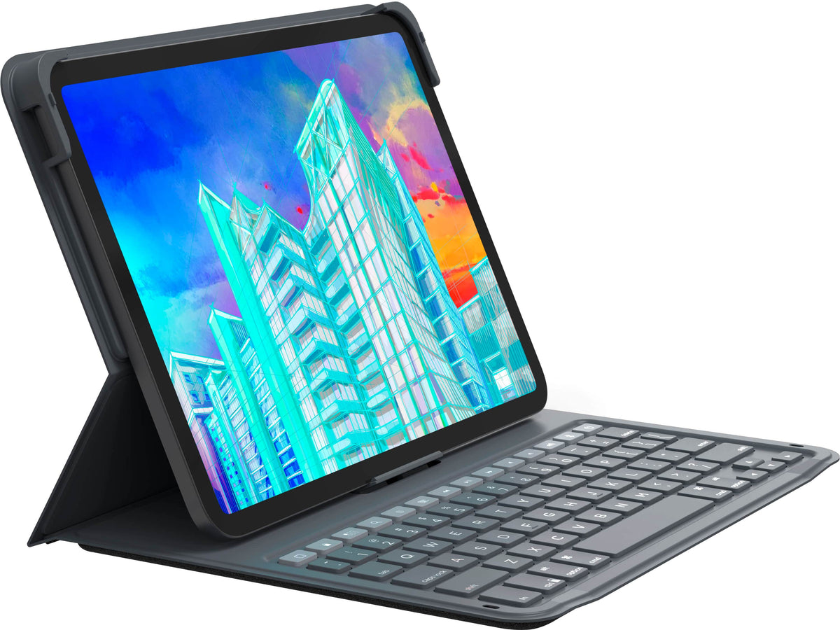 ZAGG - Messenger Folio 2 Keyboard & Case for Apple iPad 11" (A16) iPad 10.9" (Gen 10) - Black