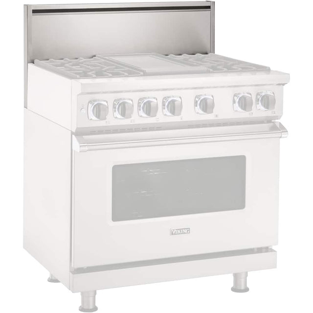 Front. Viking - Backguard for Gas Ranges and Gas Rangetops - Stainless steel.