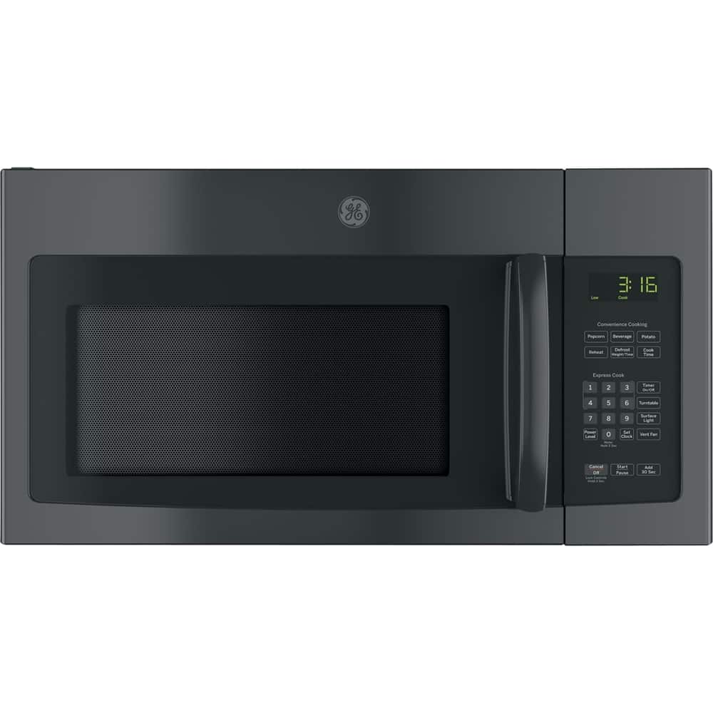GE - 1.6 Cu. Ft. Over-the-Range Microwave with Convenience Cooking Controls - Black