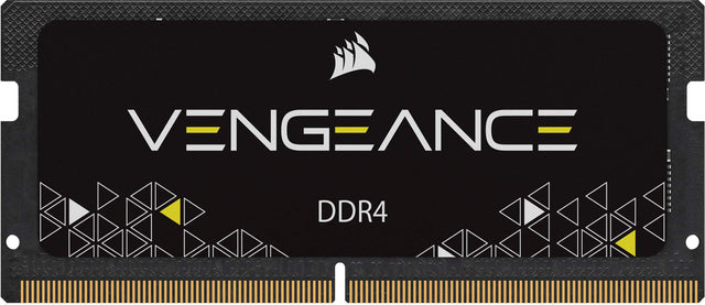 Front. CORSAIR - VENGEANCE Series 16GB (1x16GB) DDR4 3200MHz C22 SODIMM Laptop Memory - Black.