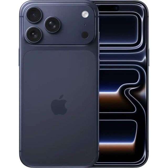 Front. Apple - iPhone 17 Pro Max 512GB 6.9" 5G Fully Unlocked, Deep Blue - Blue.