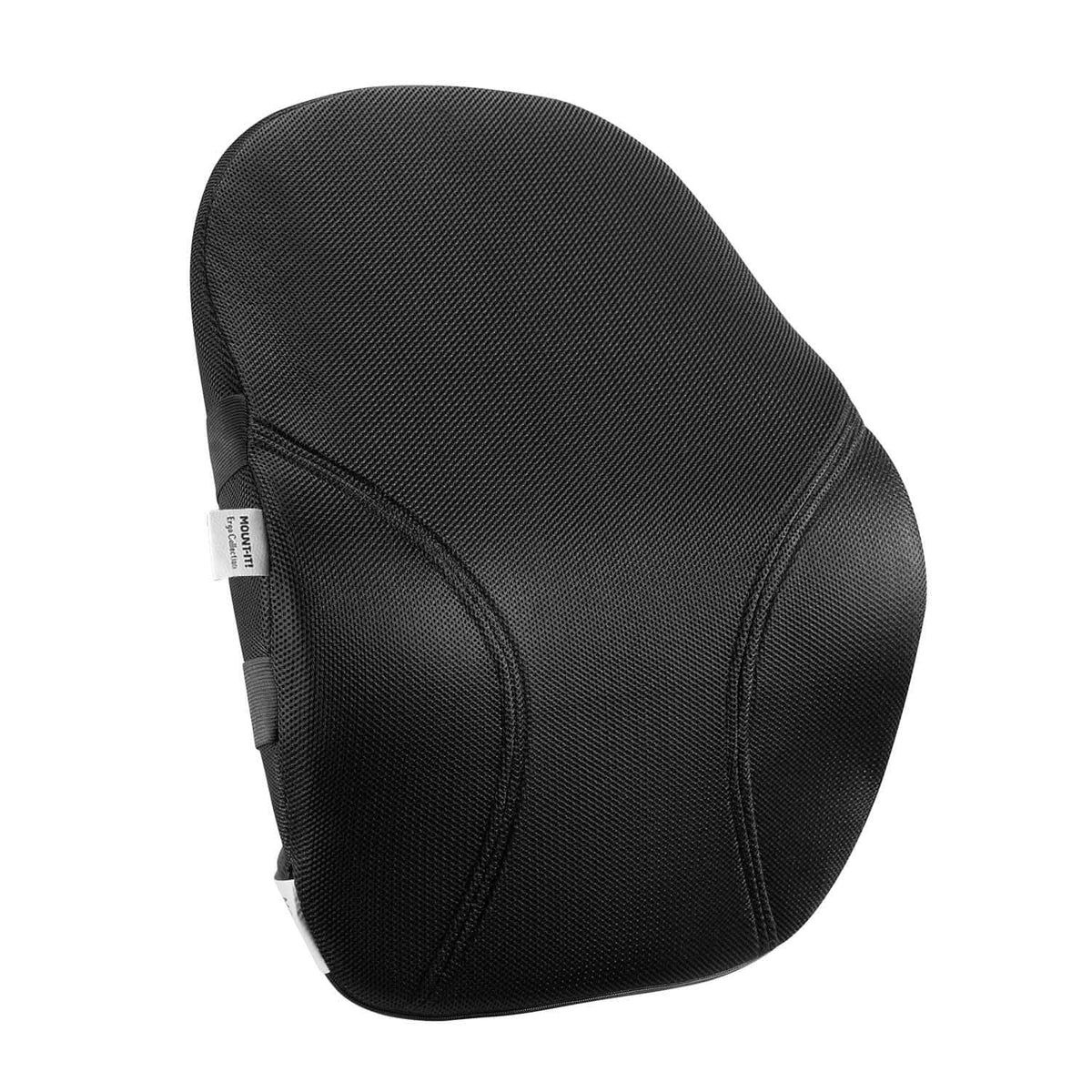 Mount-It! - Ergo Collection Lumbar Support Cushion with Memory Foam & Breathable Mesh for All‑Day Back Comfort - Black