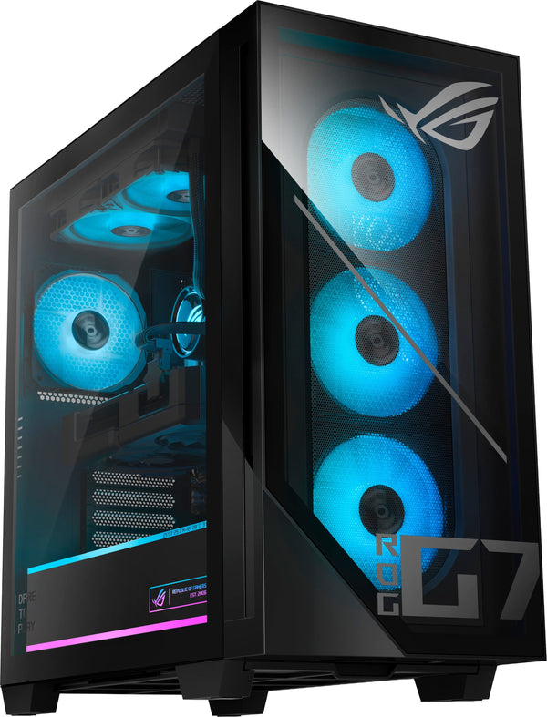ASUS - ROG GM700 Gaming Desktop - AMD Ryzen 7 9800X3D (2024) - 32GB Memory - NVIDIA GeForce RTX 5070Ti 16GB - 2TB Storage - Black