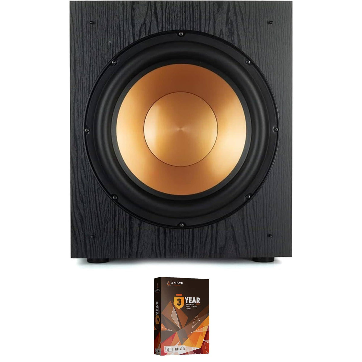Klipsch - SUB-120- Synergy Label Subwoofer Speaker with 3 Year Amber Protection Plan (2020) - Black