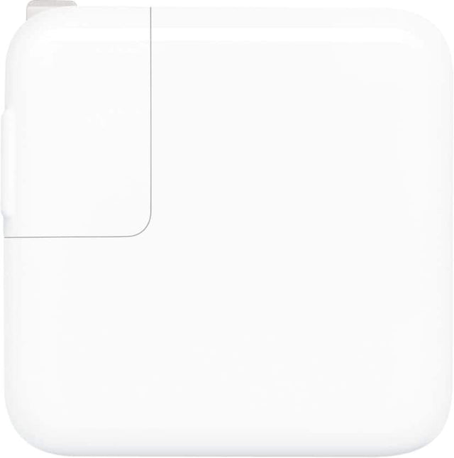 Front. Apple - 30W USB-C Power Adapter - White.