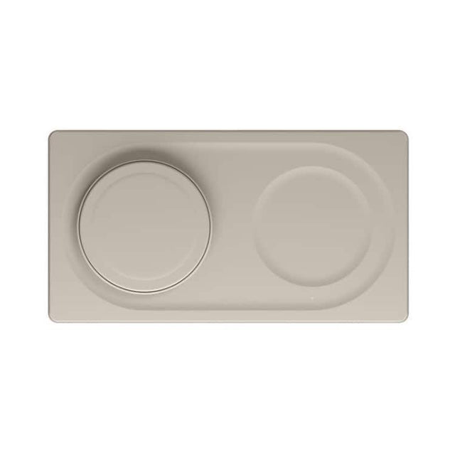 Front. Belkin - Belkin BoostCharge Pro 2-in-1 Wireless Charging Pad (15W, Sand).