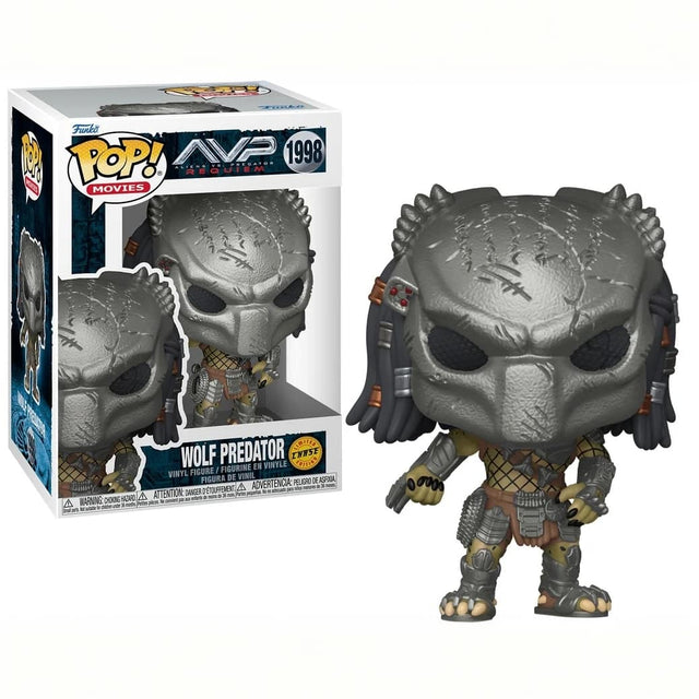 Funko POP! AVP 1998 ALIEN REQUIEM MOVIES TRILOGY WOLF PREDATOR VINYL FIGURINE EN VINYL FIGURE VINIL FIGURA DE VINIL ADVENCI: PELIGRO - ATTENTION: DANGER - WARNING: CHOKING HAZARD