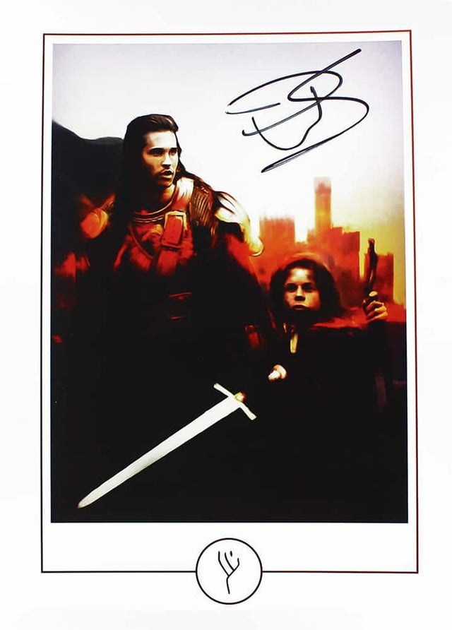 Front. Nerd Block - Willow Warwick Davis Autographed Picture - Red.